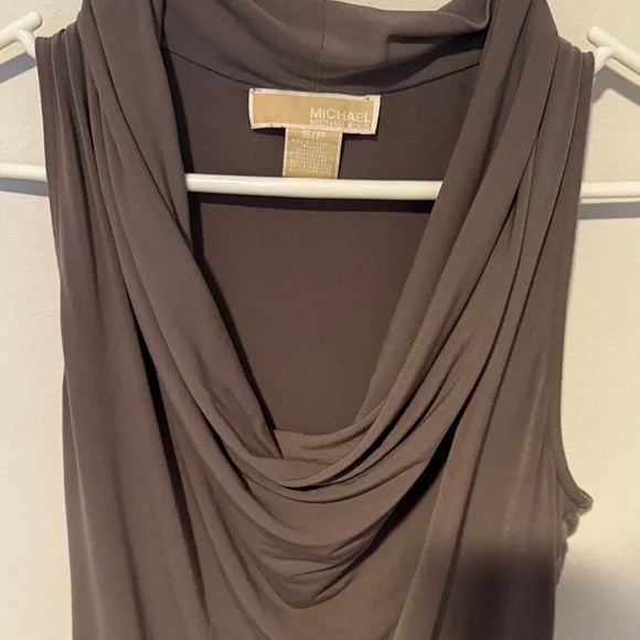 Women’s Michael Kors Grey Draped Sleeveless Top Size S - Picture 4 of 4